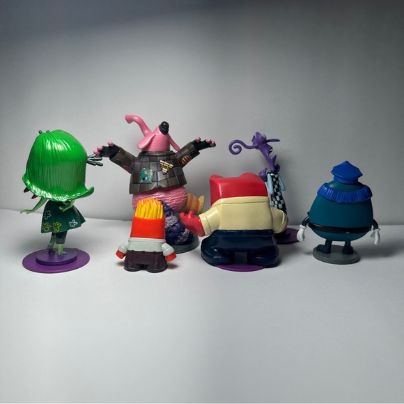 Disney Store Inside Out Action Figures Lot Of 6 - Picture 3 of 3